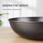 Amazon Hot Selling Cooking Kitchen Metal Pan Cookware Wok Pan Cast Iron Non