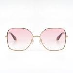 Custom Ladies Stylish Lifestyle Sunglasses Women Pentagon Shaped Metal