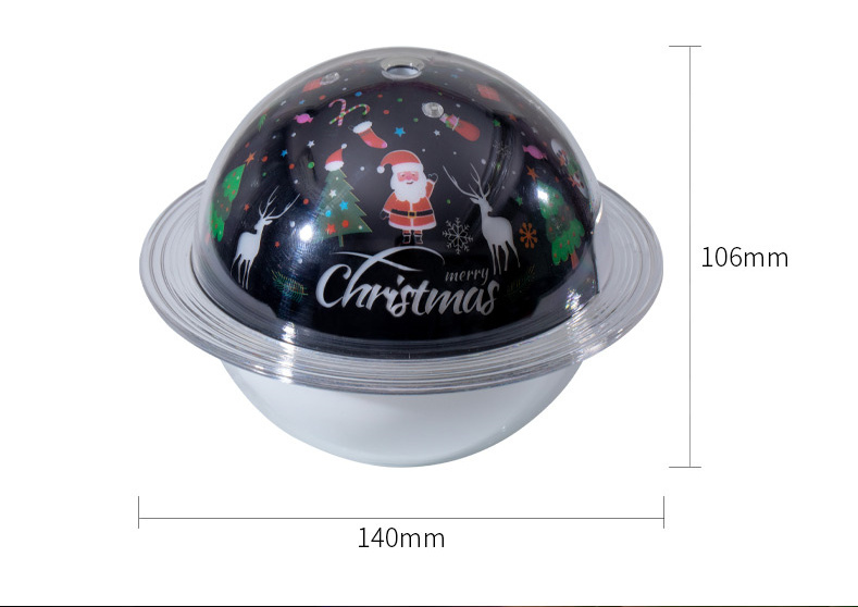 250ML Ultrasonic Humidifier Saturn Projector LED Lamp With Star Sky Ocean World Christmas Colorful USB