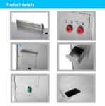 Stainless Steel Japanese Teppanyaki Gas Arc Griddle for Hotels