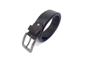 Quality Genuine Cowhide Alloy Buckle 38mm Embossed Leather Belt wholesale