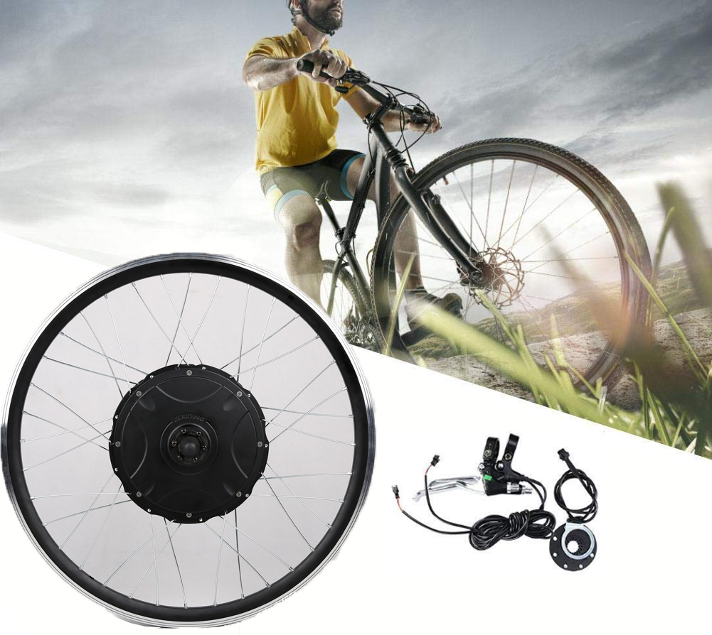 Fancy Magic Pie New Generation 250W/1500W e bike conversion kit with regenerative braking Rim size 20-29" Front Wheel