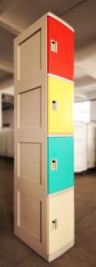 Quality ABS Plastic Bule Elementary School Lockers, Water Resistant Small Storage Lockers wholesale