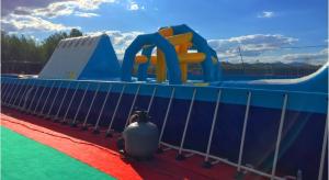 Quality Commercial Above Ground Swimming Pools Large Rectangular PVC Material wholesale