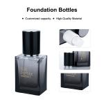Elegant 30ml Empty Foundation Bottle Black Gradient Semi Transparent