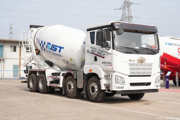Euro 5 12 Wheel Cement Mixer Lorry 12m3 Diesel Cement Concrete Truck With Pump