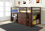modern bunk bed pine wood
