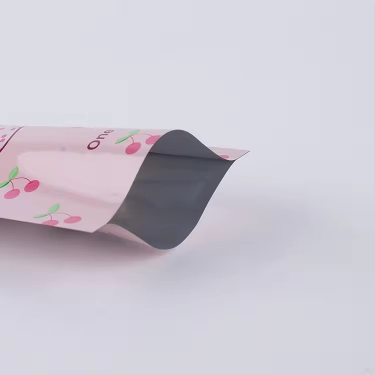 Custom Printed Pure Aluminum Composite Bag 3 Side Heat Sealed Aluminum Foil Pouch Mask Mask Cosmetic Packaging Bag