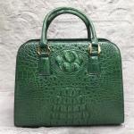 Fashion Authentic Crocodile Skin OL Lady Working Purse Female Handbag Exotic