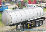 Cylinder Flue Heating Asphalt Tanker Trailer 2 Axle High Capacity 32000L