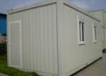 Galvanized Steel Frame White Painted 20 Gp Prefab Office Container