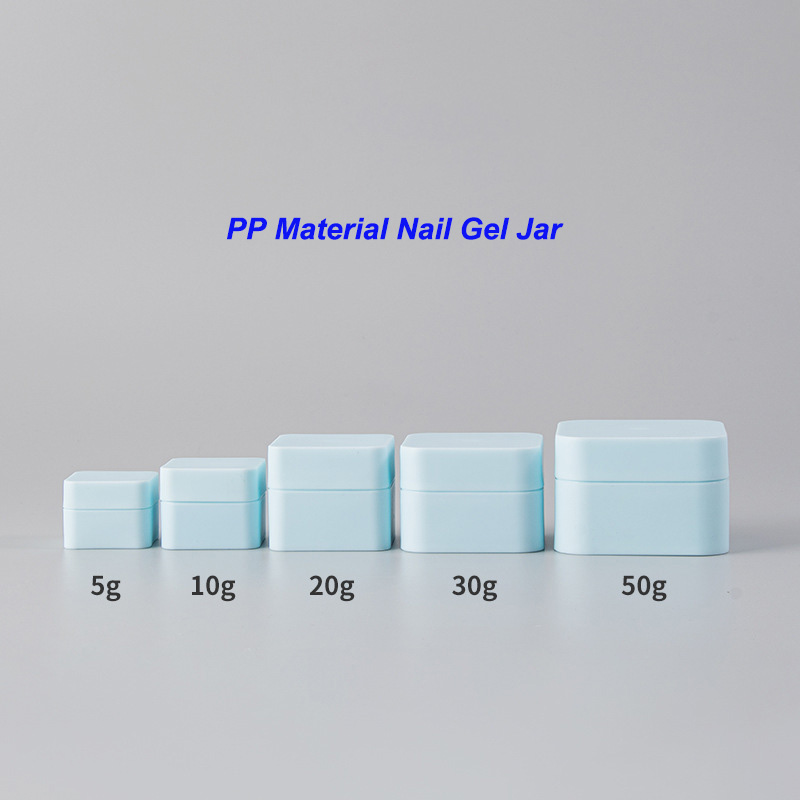 OEM/ODM Acceptable 1oz 2oz 5g 10g 20g 30ml 50ml Gold Lid Empty Plastic PP Nail Gel Jar for Screen Printing