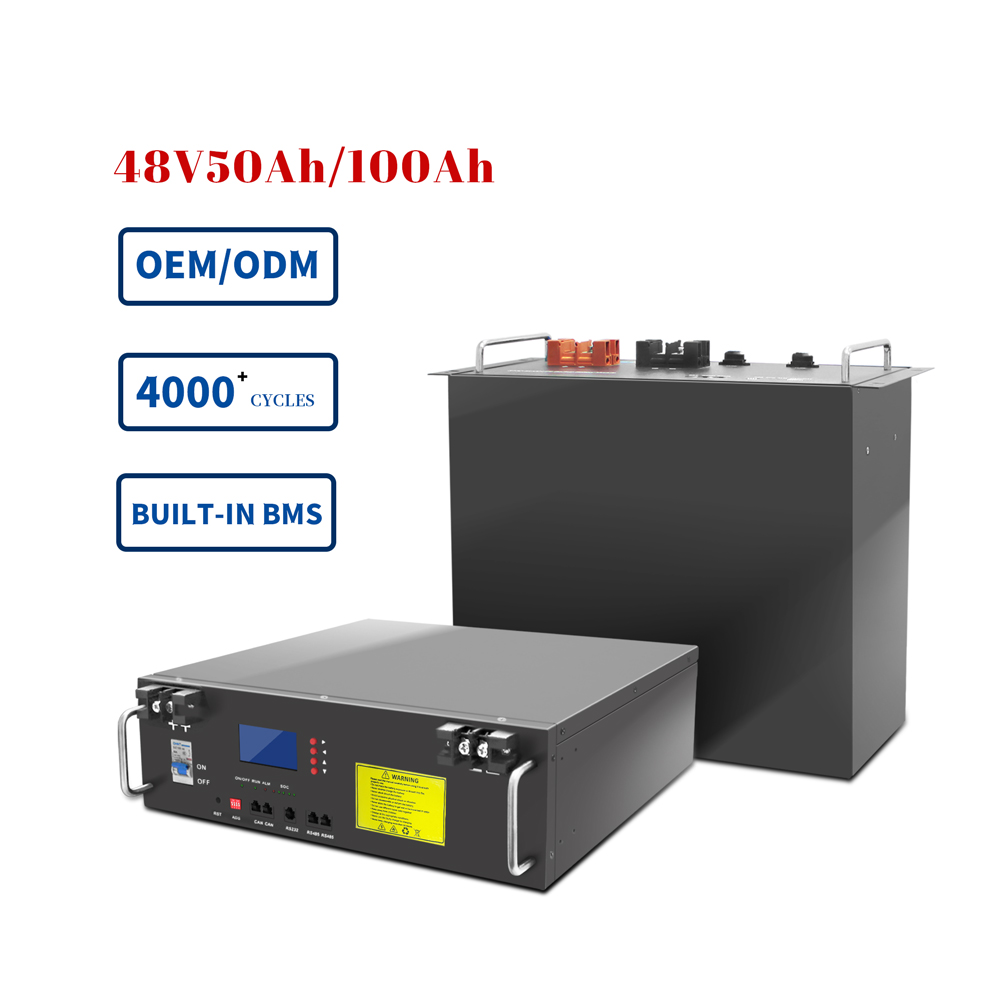 Home Deep Cycle Inverter Battery , Rechargeable Lithium Ion Batteries 48v