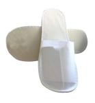 White 4mm Non Woven Disposable Hotel Slippers