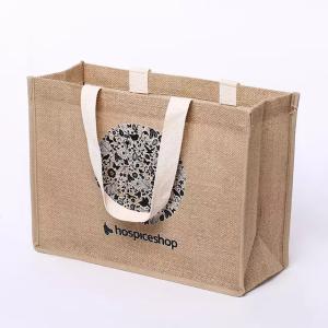Quality Burlap Jute Reusable Shopping Bag wholesale
