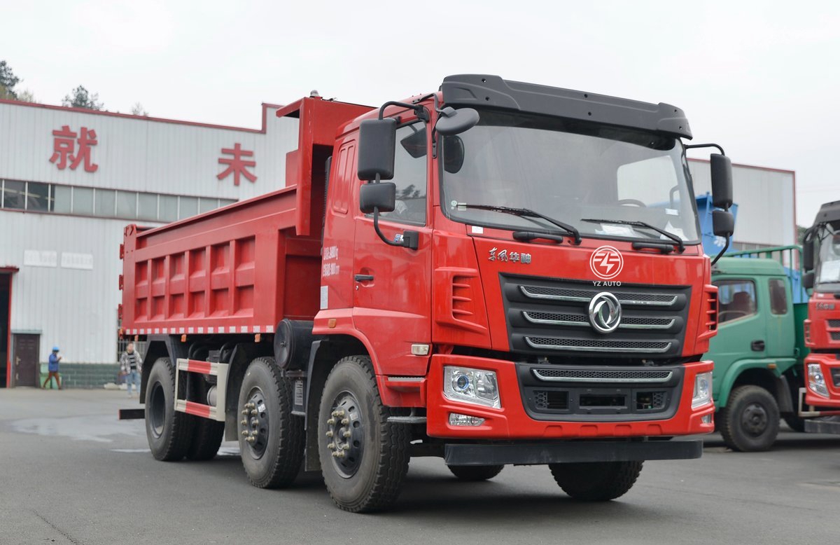 15T Tipping Dumper Truck With Donfeng Overturning Body Platform And 11.00R20 Tires