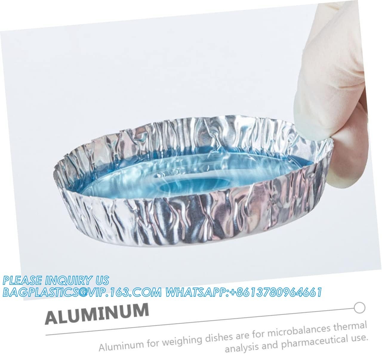 Aluminum Weighing Boats Liquid Mixing Foil Trays Aluminum Weighing Pan Foil Reusable Chemistry Weighing Pan for Lab