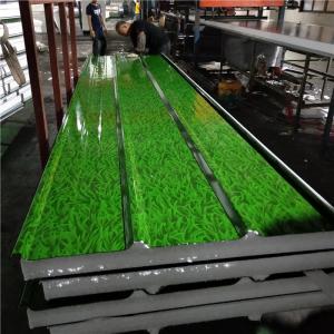 Quality prefabricated eps sandwich panel green grass garage roof tile 1050-75-0.426mm wholesale
