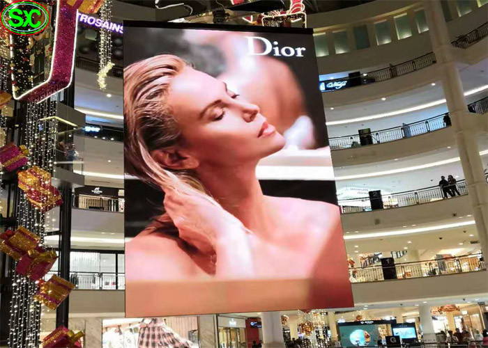 1500cd/sqm P3.91 Transparent Led Poster SMD1921 For Retail Store