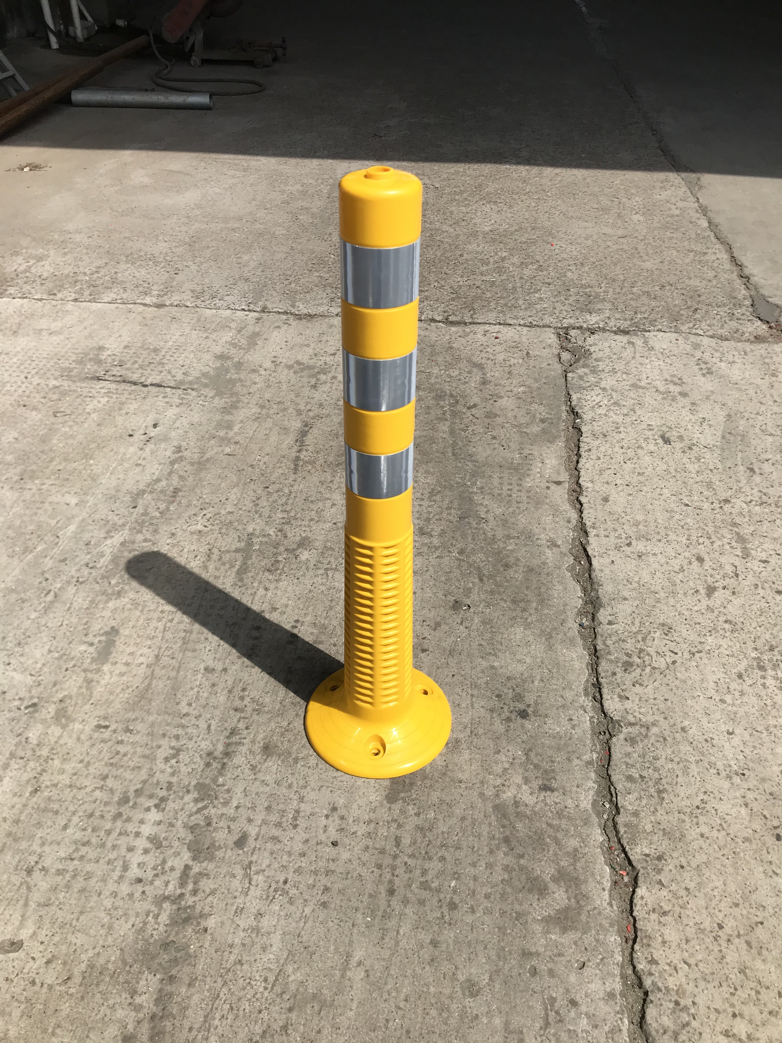 Warning Spring Post PU 750mm Orange Flexible Traffic Bollard Reflective Delineator Post