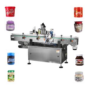 Quality Wine Water Food Jar Cans Label Round Bottle Labeling Machine 50pcs/Min wholesale