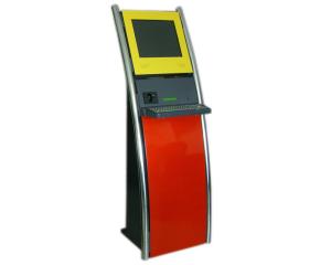 F2A Self service registration kiosk with metal keyboard