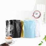 Standing Black 1kg Coffee Packaging Pouch
