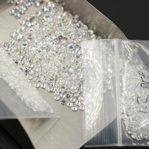 Quality Loose Lab Created Diamonds Melee Diamonds 1.3 To 4mm Round Cut wholesale