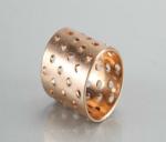 Sturdy Bronze Self Lubricating Bearing Brass Color Corrosion Resistant