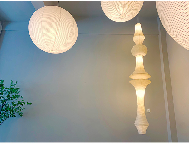 Janpanese Akari Rice Paper Lamp Nordic Noguchi Yong Pendant Lamp(WH-AP-599)