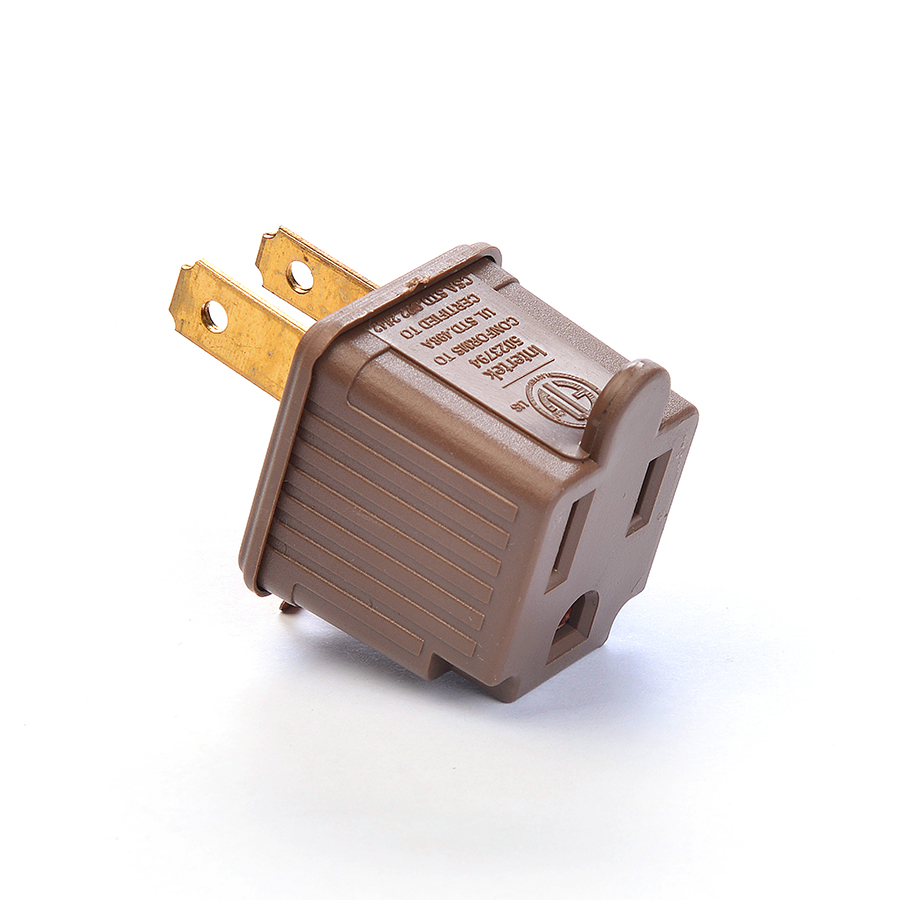 Portable American Standard ETL Socket Adaptor for Mobile Charging 1 Outlets and Self Grounding