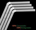 Disposable Paper Straws Pure white Drinking Straws party straw, PLA plastic