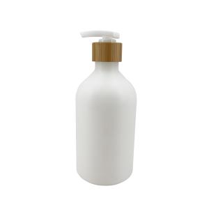 Quality 500ml Flat Headed Cosmetic Lotion Bottle 16 Ounce Plastic Bottle Pump Dispenser wholesale