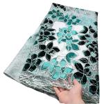 Supoo 2023 Luxury Velvet Lace for Wedding Embroidery Velvet Fabric Tulle Lace