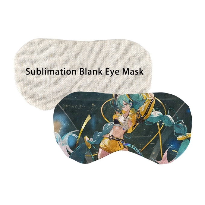 Custom Blank Linen Sublimation Eye Mask For Sublimation Photo Printing