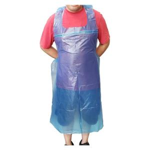Quality Sleeveless Disposable CPE Plastic Aprons , Water Resistant Kitchen Apron wholesale