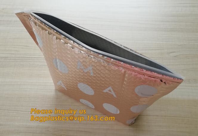 Cosmetic Pink Slider Padded Bag/Silver k Bag With Bubble,Padded Envelopes Cheap Aluminium Foil k Holographic