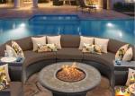Factory price outdoor real flame bbq round Propano gas fireplace fire pit