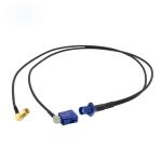 SMA GPS Power Battery Cable 2M 5M Fakra C Male Right Angle Y Type Splitter