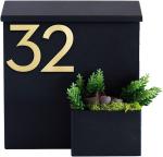 Customers' Requirement Outdoor Post Box Mailbox with Large Capacity and Modern