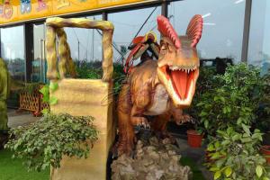 Quality Sun Proof Animatronic Dinosaur Ride With Soft Silicone Rubber Skin wholesale