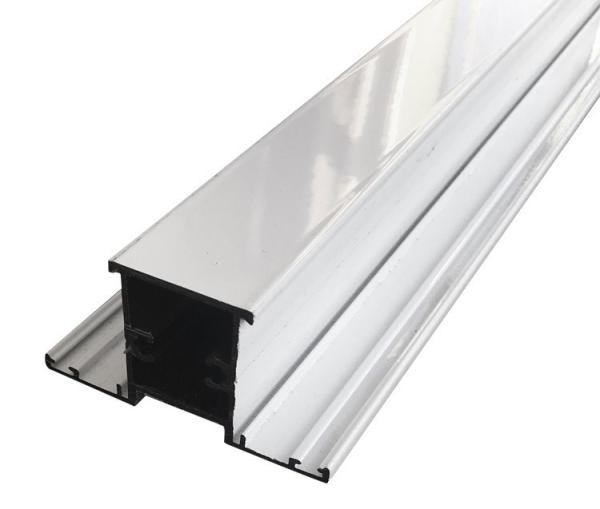 White Electrophoresis Aluminium Alloy Extrusion Silver Window Profiles Smooth