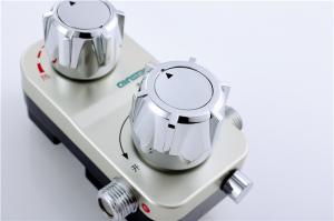 Quality Male Thermostatic Mixing Valve G1/2&quot; Ceramic Champagne For Hotel Winehouse wholesale