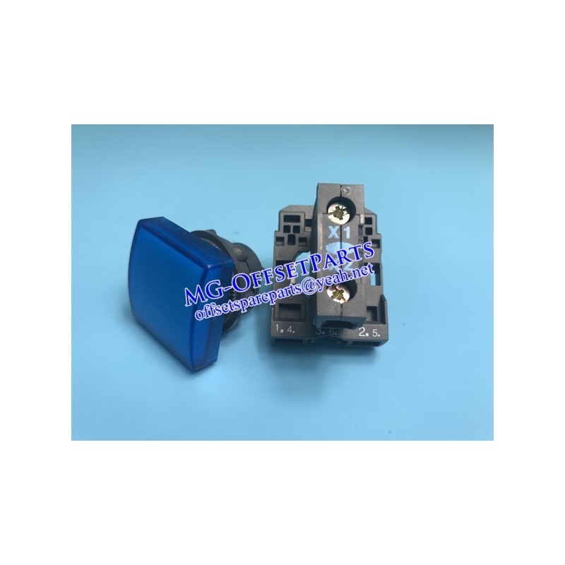 MV.051.054,00.783.2303,00.783.2312,SIGNAL LAMP BEZEL ZB5CV063 BLAU,HD SIGNAL LAMP