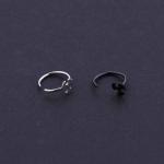 Wholesale nose ear cartilage piercing jewelry 20g surgical steel thin small open