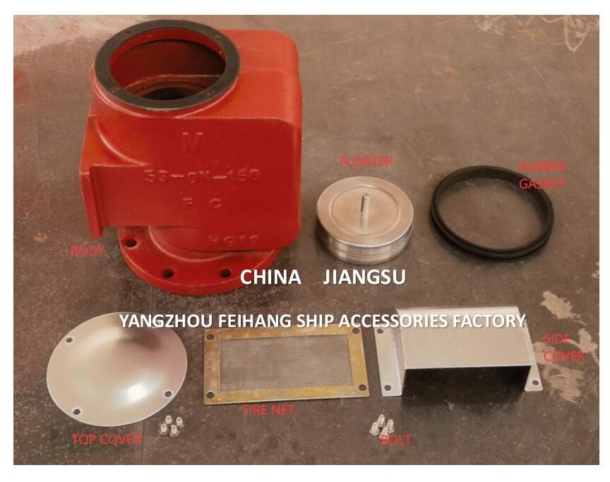 OIL TANK AIR PIPE HEAD 53ON-125A, WATER TANK AIR PIPE HEAD 53BN-125A BODY CAST IRON