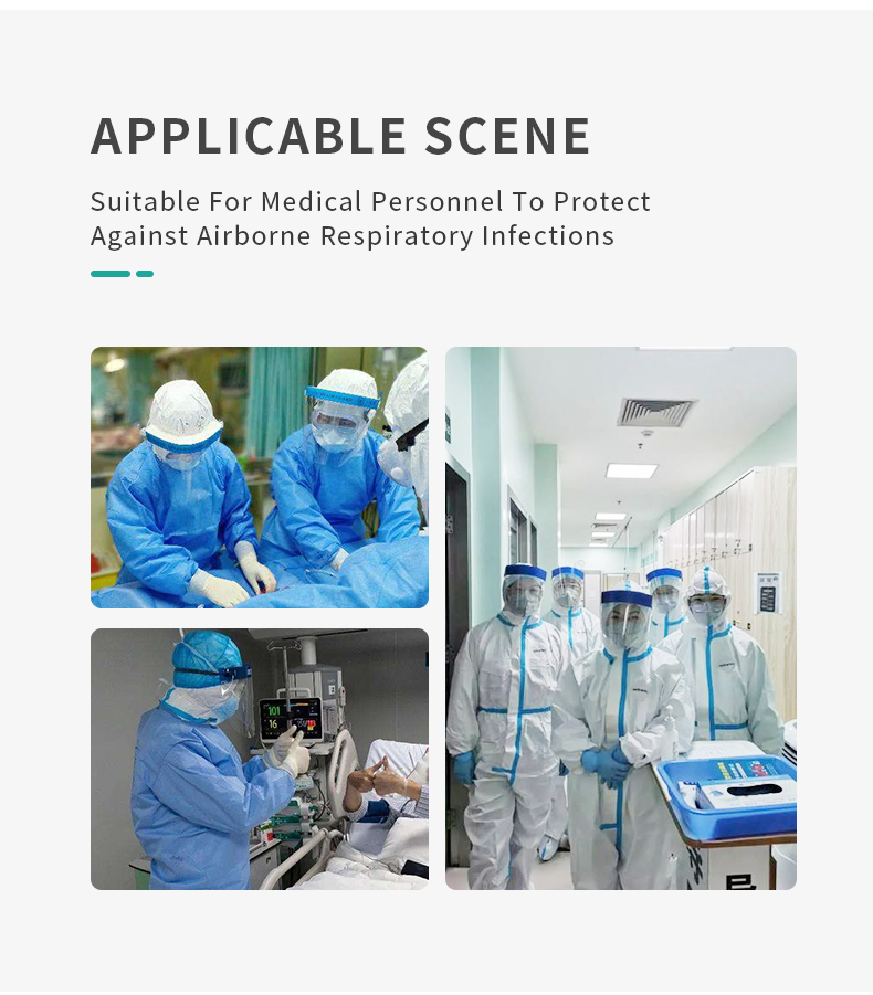 White Disposable Surgeon Gown , Anti Virus Waterproof Disposable Coveralls