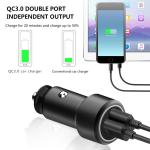 FQC18-1 Dual QC3.0 USB CAR CHARGER Universal Compatible USB CAR CHARGER for all