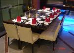 8 Seats Rectangle Teppanyaki Grill Table For Hotel / Restaurant