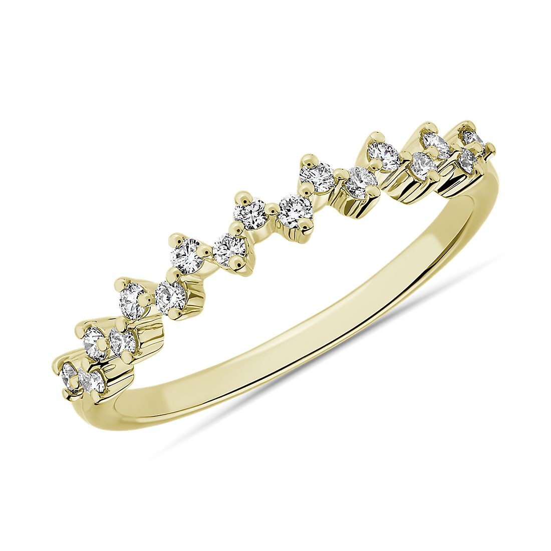 Celestial Stacking Wedding Ring in 9k Yellow Gold For Women